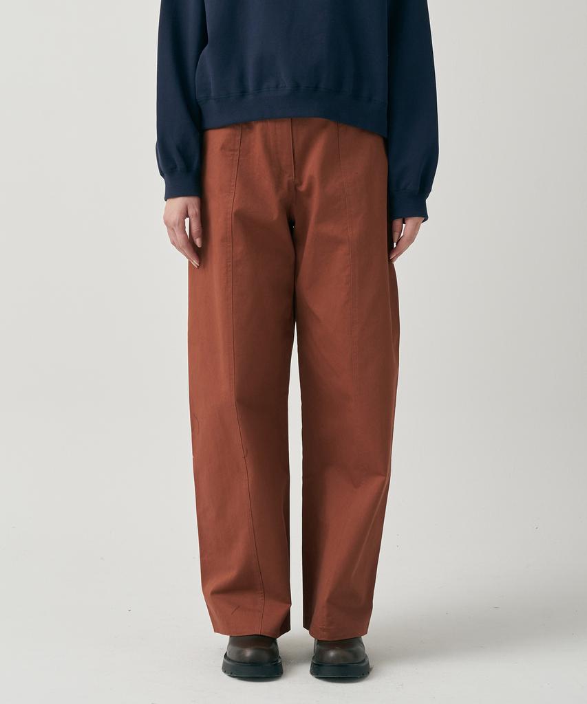 MOTT Cotton Round Stitch Pants - Brick