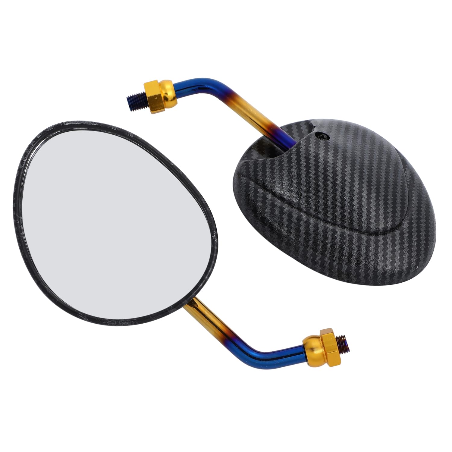 

nakira Motorcycle Short Mirror, 0.4 inch (10 mm), Reverse Screw, NMAX MT-25, XMAX XSR, 10mm