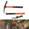 Garden Pick Mattock, Fiberglass Handle, for Soil Breaking Planting Camping Landscaping Home Excavation Trail Maintenance