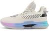 WOW 7 Comfortable Slip Resistant, Abrasion Resistant, Lightweight Mid Top Basketball Shoes Men's White ABAN079-12