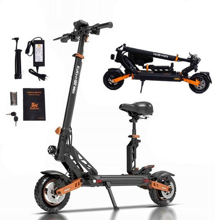 Elsparkcykel KUKIRIN G2 MAX 10*2.75 '' Luftfyllda Terrängdäck 48V 20Ah Batteri 80km Räckvidd 3 Hastigheter