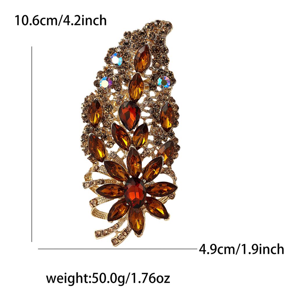 Creative Exquisite Alloy Full Diamond Glass Brošňa Špičkový dámsky oblek Kabát Corsage Šperky
