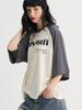 SORRY, TOO MUCH LOVE Season Point Museum Raglan T-Shirt_Charcoal