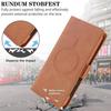 Samsung S25 Wireless Magnetic Leather Case with Card Slots for S24/S23 - High-End Protective Wallet