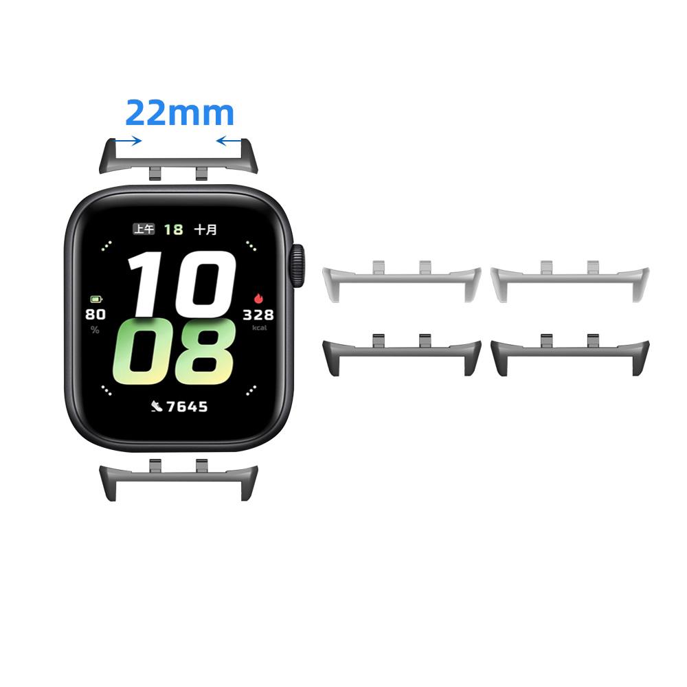 1 Pair for Honor Watch 5 Watchband Connector 22mm Replacement Strap Metal Adapters