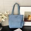 Large-capacity Versatile Bag Women's 2025 New Shoulder Canvas Portable Popular Texture Class Commuter Tote Bag Soft
