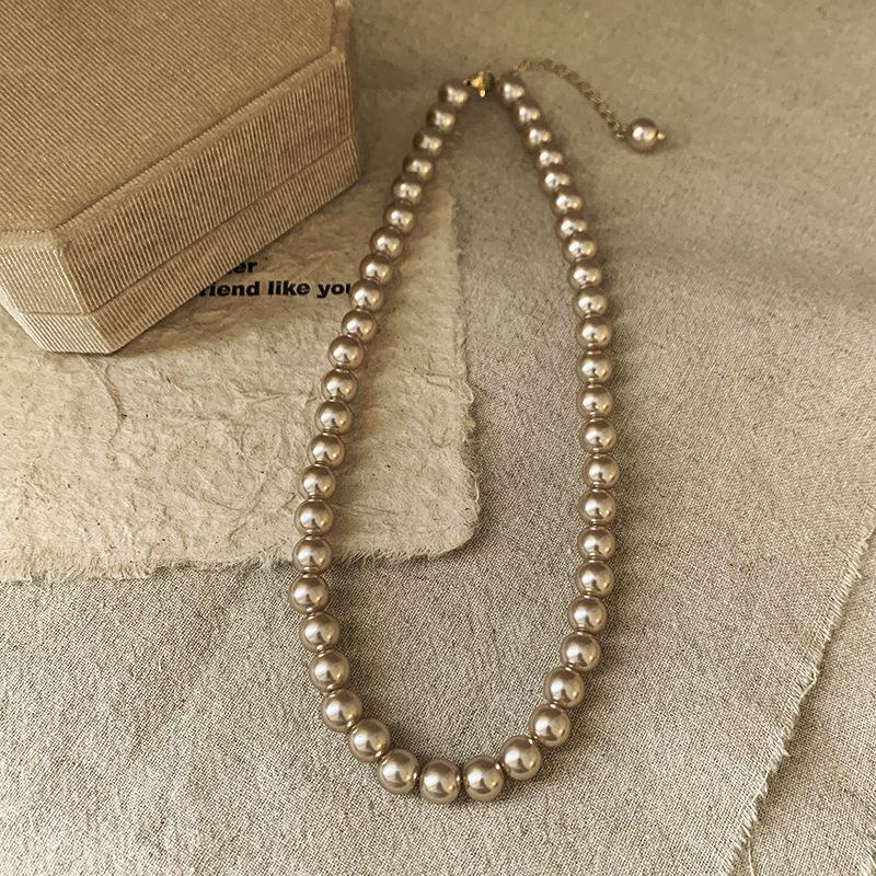 Vintage French Pearl Sweater Necklace: Elegant, Extra-Long Design for Versatile Fashion