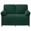 2 Seater Sofa in Dark Green 138 x 83 x 95 cm Velvet