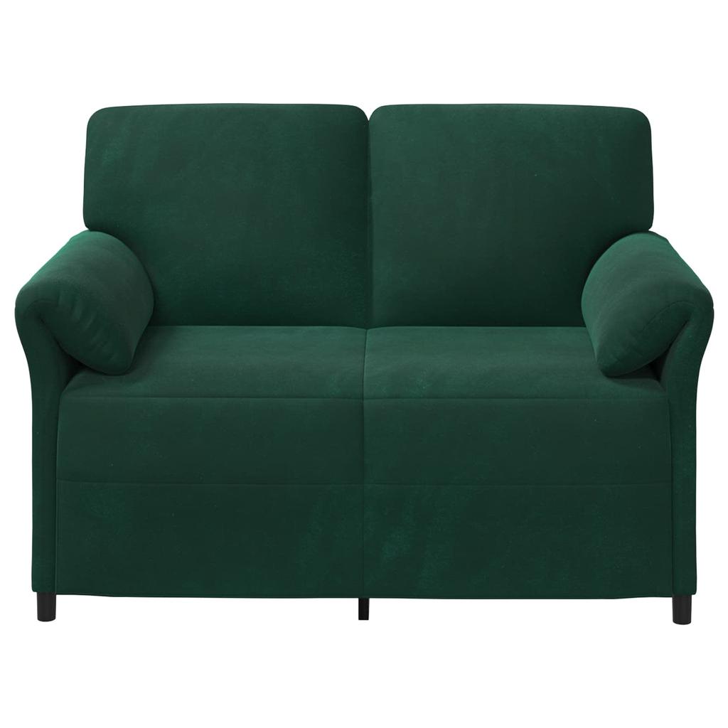2 Seater Sofa in Dark Green 138 x 83 x 95 cm Velvet