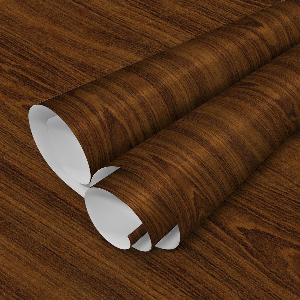 Embossed Wood Grain Home Modification Refurbished Wallpaper Desktop Cabinet Waterproof Scratch-Proof Self-Adhesive European Wall Sticker Wallpaper