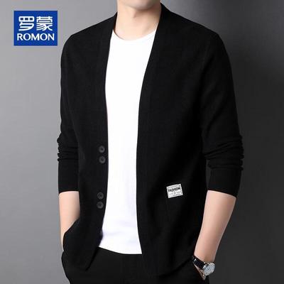 Men's V-Neck Knitted Cardigan Sweater