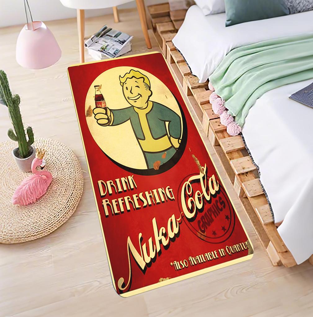 Fallouts 3 4 Game Poster Doormat Bedroom Decorative rug for Living Room Kitchen Floor Mat Bathroom Anti-slip Mat