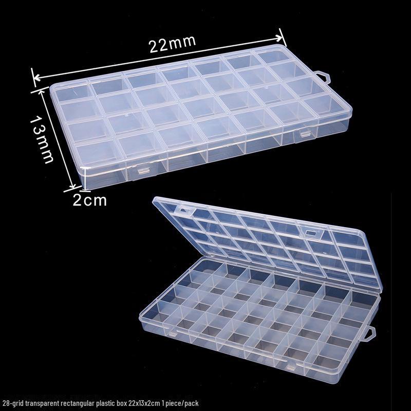 Transparent DIY Jewelry Storage Box - Detachable and Stackable Organizers for Tools and Earrings