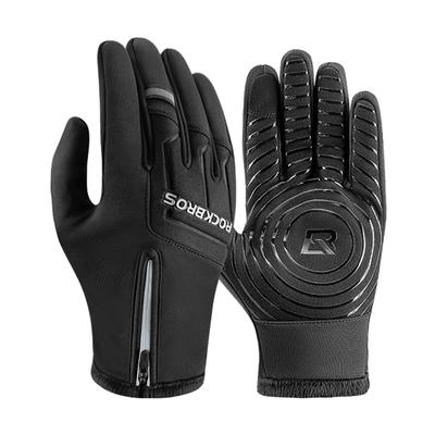 ROCKBROS Cycling Road Bike Gloves for and Touchscreen Fleece and Easy To Perfect for and School Gloves, Spring, Autumn, Winter, Compatible, Non-Slip