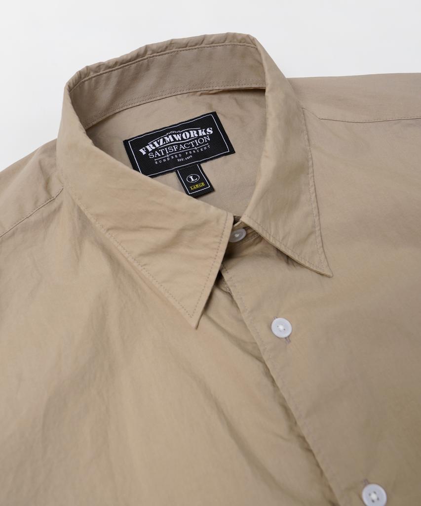 FRIZMWORKS Paper Cotton Relaxed Shirt _ Beige