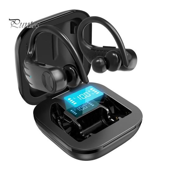 1 Pair Wireless Earbuds Long Battery Life High Clarity ABS Bluetooth-compatible 5.0 Waterproof In-ear Headphone for Running