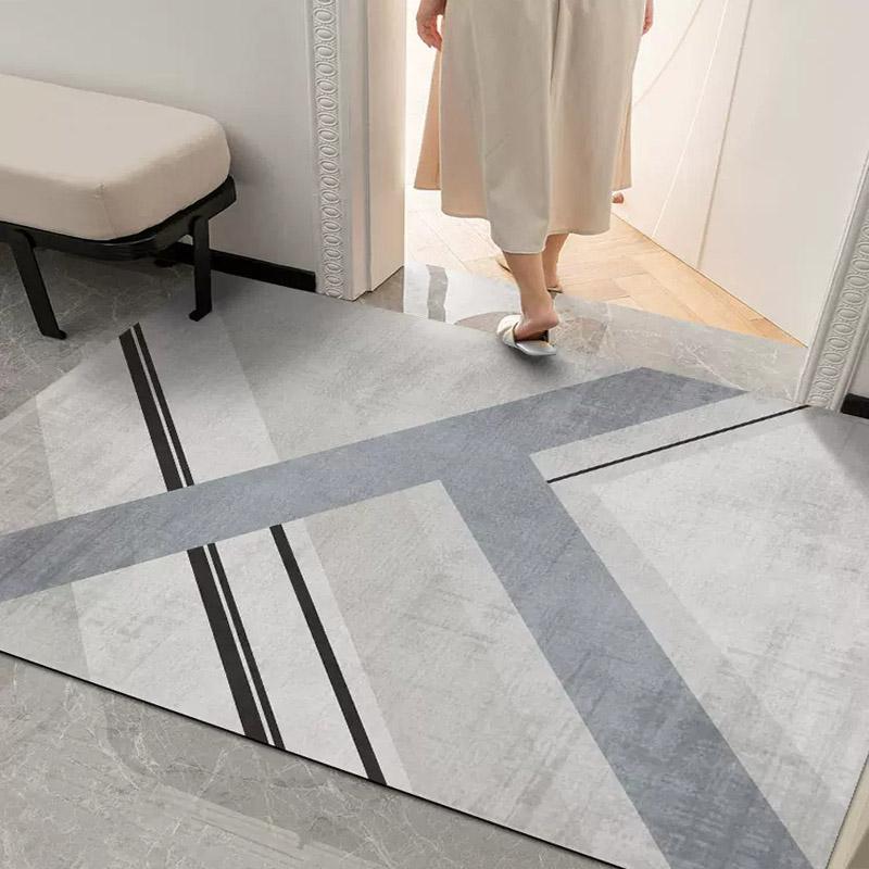 PVC Entry Door Floor Mat Kitchen Waterproof and Oil-proof Carpets Bathroom Non-slip Carpet Large Area Balcony Rugs Easy To Clean