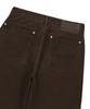 AAKAM Needlework Wave Cotton Pants (Brown)