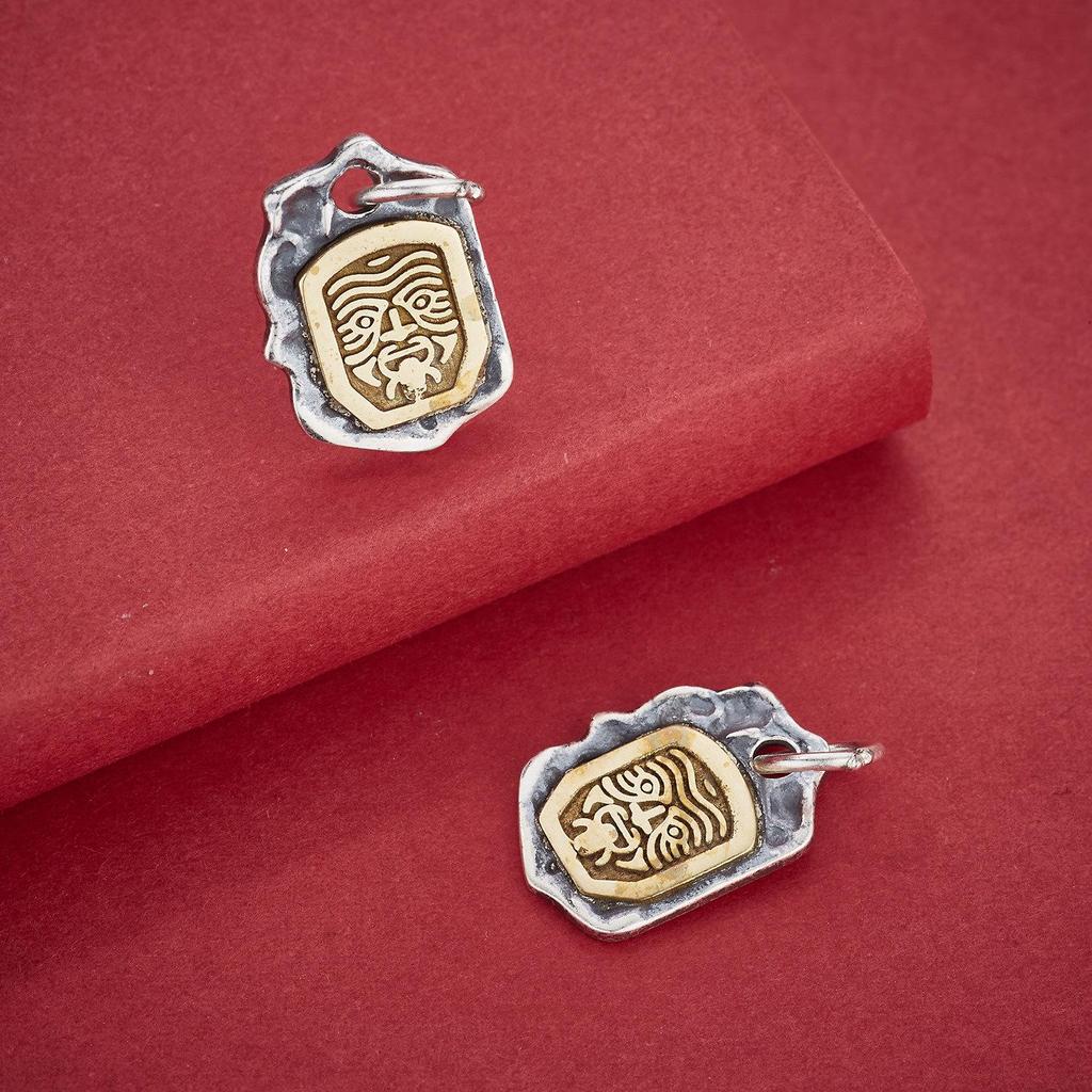 990 Sterling Silver Tibetan God of Wealth Zhakilam Pendant for Women - Charm for DIY Beading, Weaving, Bracelets, and Necklace Accessories