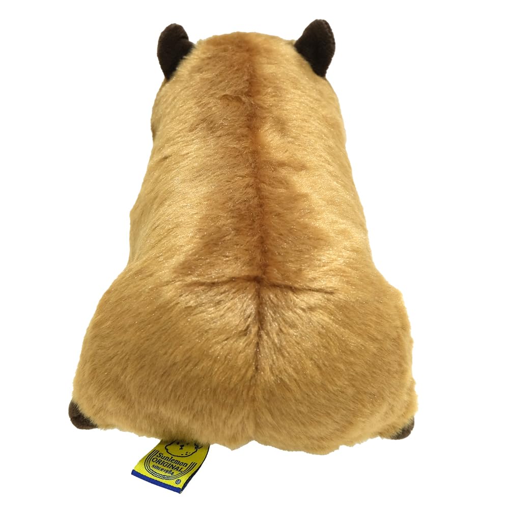 SunLemon Fluffies Medium Capybara Plush Toy, 19 x 26 x 16 cm, Cute Animal, P-1533