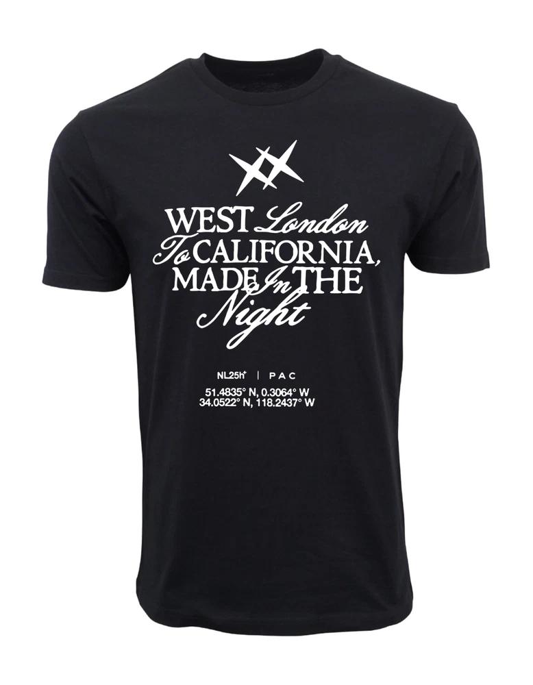 West London To California Graphic T Shirt S
