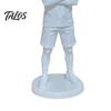 Trendy Chicken Figure 3D Printed Roast Head Man Statue, Creative Desktop Ornament, Compact Accessory Minimalist Modern Statue for Home Office Tabletop