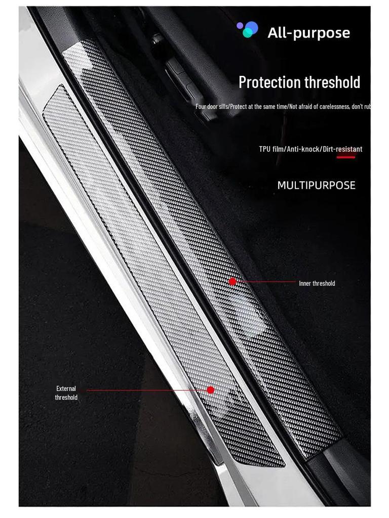 Jaguar XEL, XFL, F-PACE, I-PACE Sill Protector TPU Film