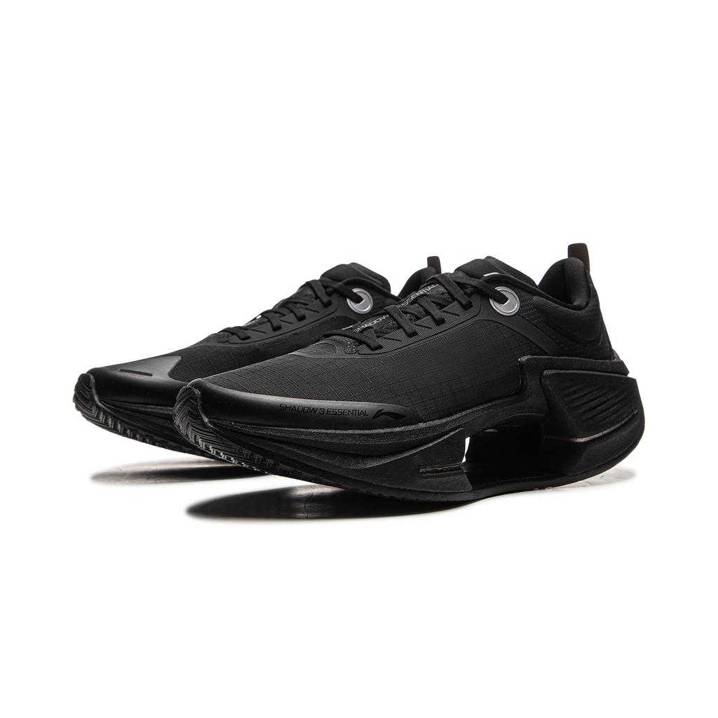 Li Ning Shadow 3 Essential Niedrig geschnitten 29428542 Freizeit Marathon Rennen Laufschuhe Herren Schwarz Silber ARRV003-36
