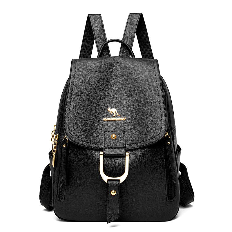 

Casual backpack women s new Korean version of simple and fashionable women s backpack commuting versatile large-capacity travel bag trend