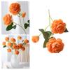 26" Artificial Peonies Flowers with Long Stems Faux Silk Peony Arrangement Bouquet with 2 Heads Full Blooms And 1 Bud for Wedding Centerpiece Party