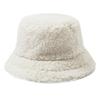 Fashion Lamb Wool Solid Color Soft Plush Hat Vintage Fisherman Cap Outdoor Trend