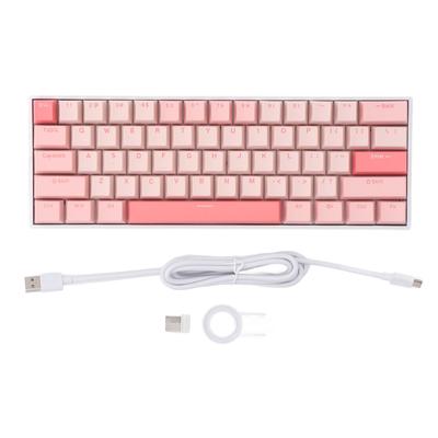 60percent  Mechanical Gaming Keyboard 61 Keys Wireless 2.4G Bluetooth 3.0 5.0 Type C Wired RGB Keyboard