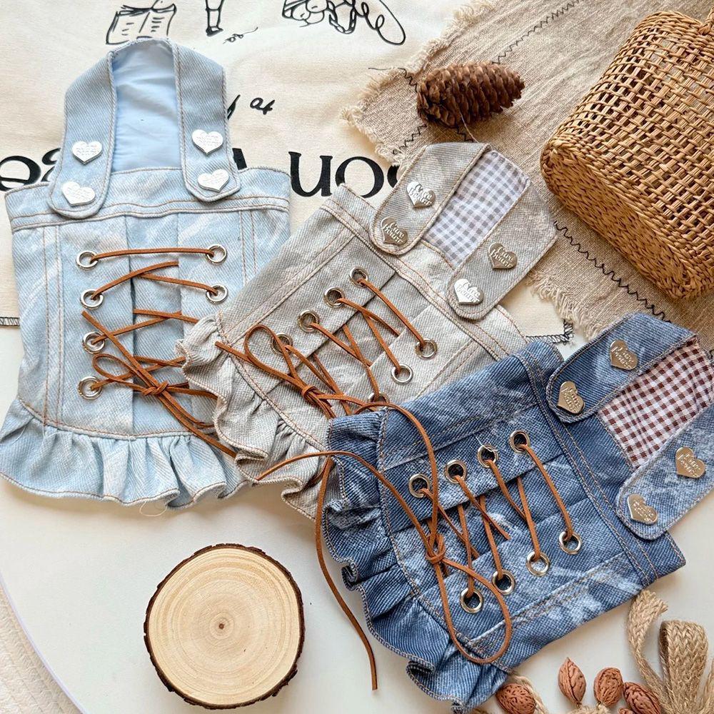 

Платье для питомца в стиле принцессы для маленьких собак и кошек - Весна/Лето XS Chest 30cm Back 20cm (about 2-3 lbs)