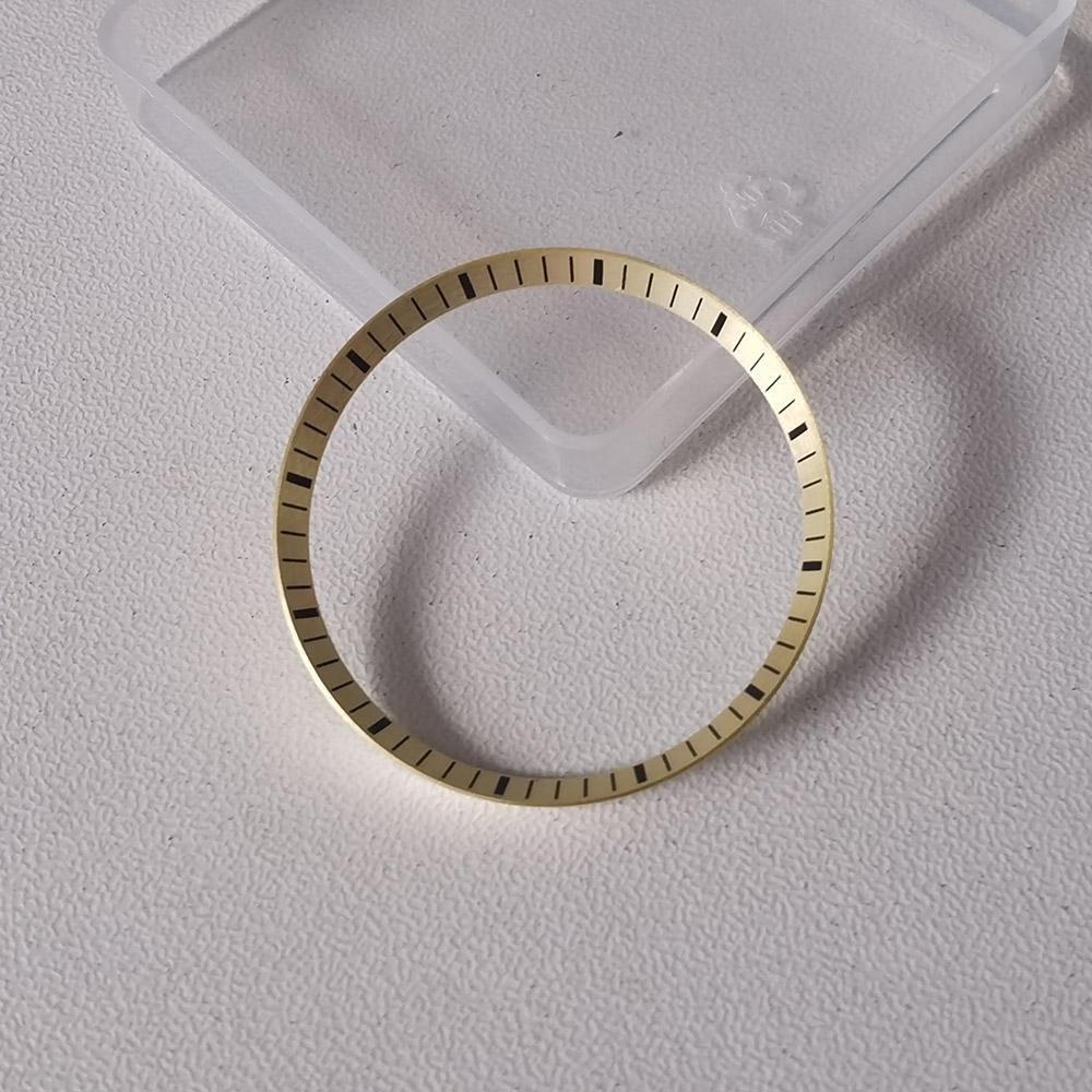 30.5*27.5mm Mod Scale Mark Watch Chapter Ring Brass For SKX007 SRPD NH35 NH36 Movement Watch Case Repair Tool Parts