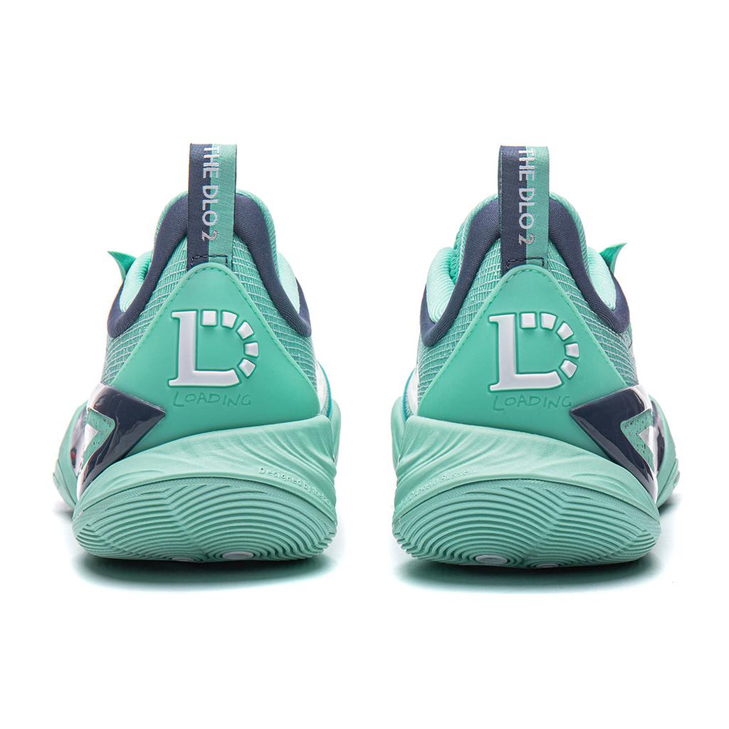 Li Ning DLO2 Low Top Basketball Shoes Unisex Celadon Turquoise ABPW013-6