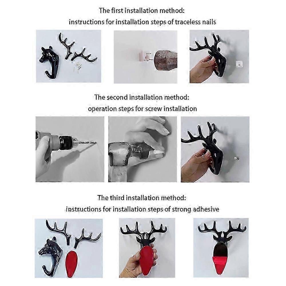 Horse Head Resin Hook Animal Clothes Hanger Wall Decoration for Hallway Cloakroom