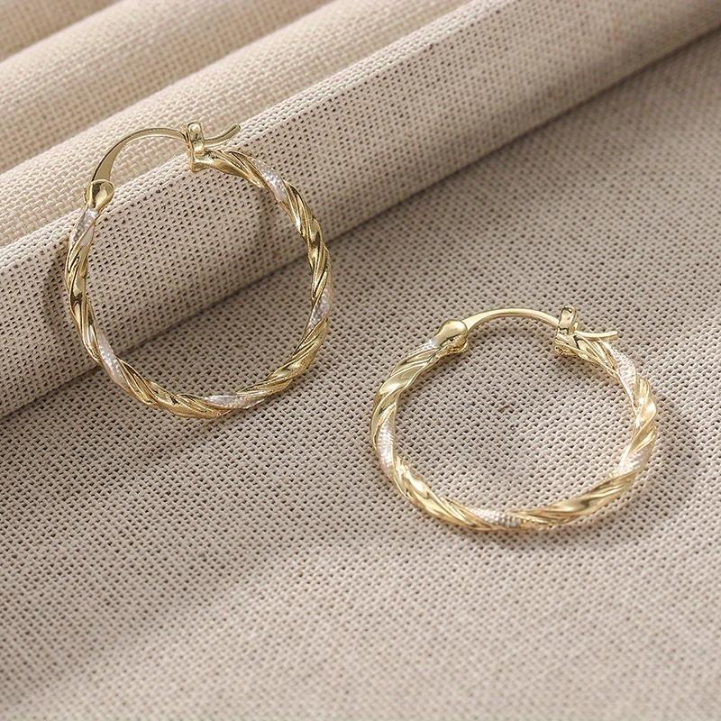 Timeless Twist Hoop Earrings - Forward Daily Wear Accessories for Her- The Perfect Trendy Female Gift for Everyday