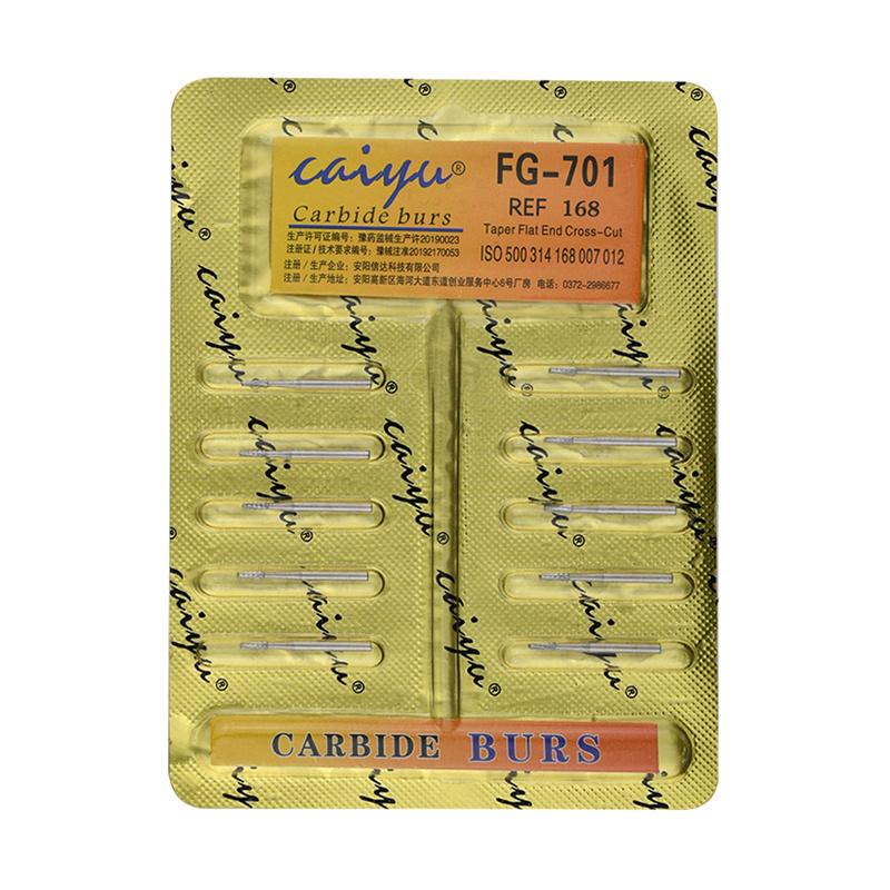 Dental FG Tungsten Steel Carbide Burs Inverted Cone Bur/Fissure Bur High Speed Handpiece Bit FG-701
