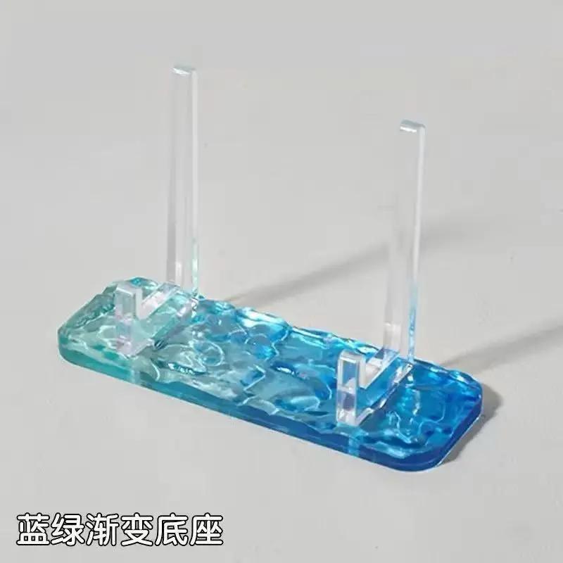 Useful Clear Acrylic Display Easels Rack Water Ripple Beautiful Plate Holder Stand Fashion Bracket Home Decor New