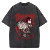 Dandadan Okarun T-Shirt Herren Japanisches Anime T-Shirt Cartoon Hohe Qualität Baumwolle T-Shirt Ästhetisches Mode T-Shirt Männlich