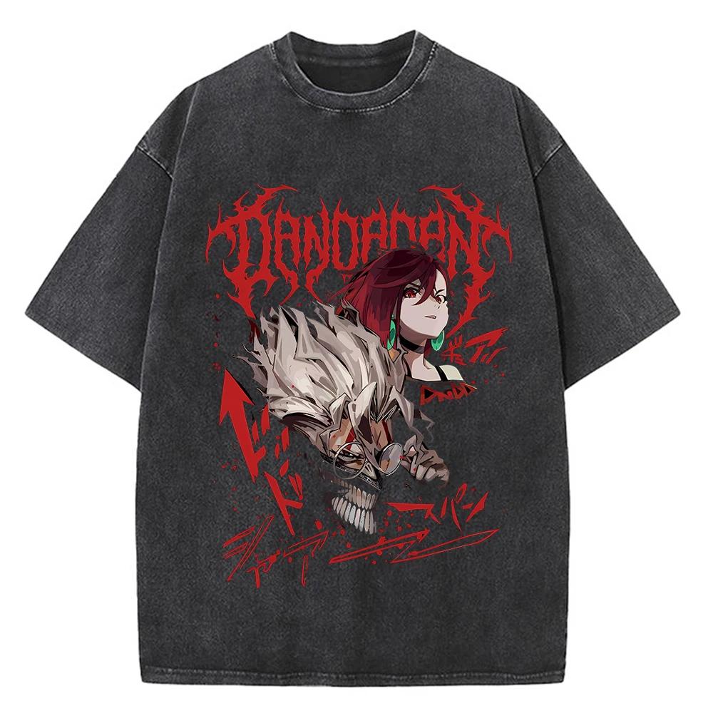 Dandadan Okarun T-Shirt Herren Japanisches Anime T-Shirt Cartoon Hohe Qualität Baumwolle T-Shirt Ästhetisches Mode T-Shirt Männlich