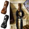Equestrian Leather Whip Hanger Belt Loop Secure Snap Fastener Strap for Horse Riding Crops & Tack Room Organization