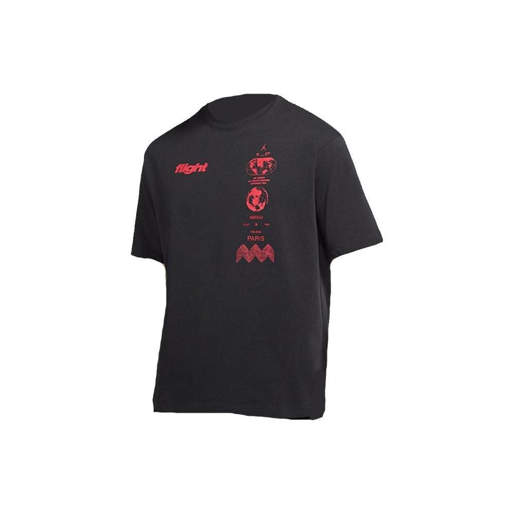 Air Jordan Flight Heritage 85 T-Shirt Black Red Men s DV3076-045 S