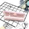 Minimalist Spliced Semi-transparent Pencil Case for Girls Rabbit Japanese-style Cute and Fashionable First-grade Fluffy Portable Stationery Storage