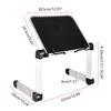360 Degree Adjustable Desk Textbook Stand Support Foldable Reading Book Stand Holder with Paper Clips Bookcase Stand