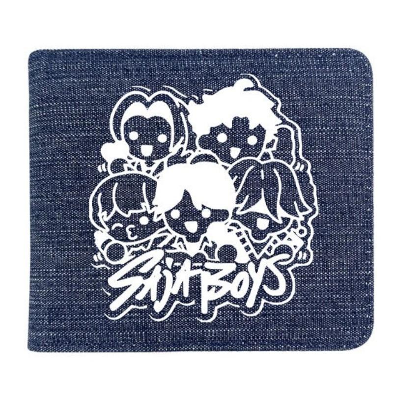 Fold Denim Kpop Hunters Rumi Zoey Mira Anime Wallet Short Purse