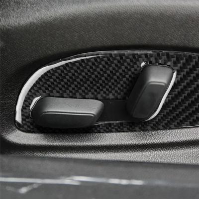 Passend für Chevrolet Camaro 2017-2019 Autozubehör Sitzverstellpanel Kohlefaser Autoaufkleber 3D Cool Innendekoration