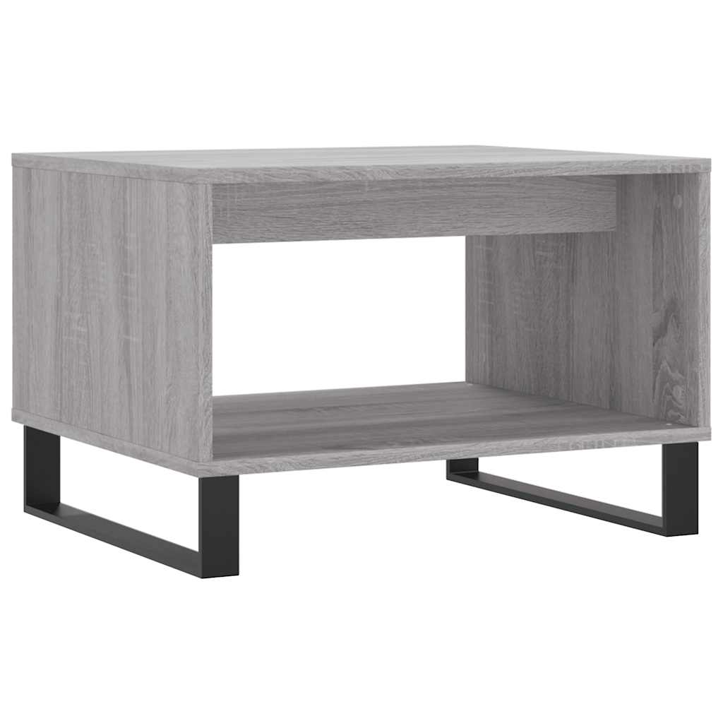 Coffee Table Gray Sonoma 60 x 50 x 40 cm Particleboard