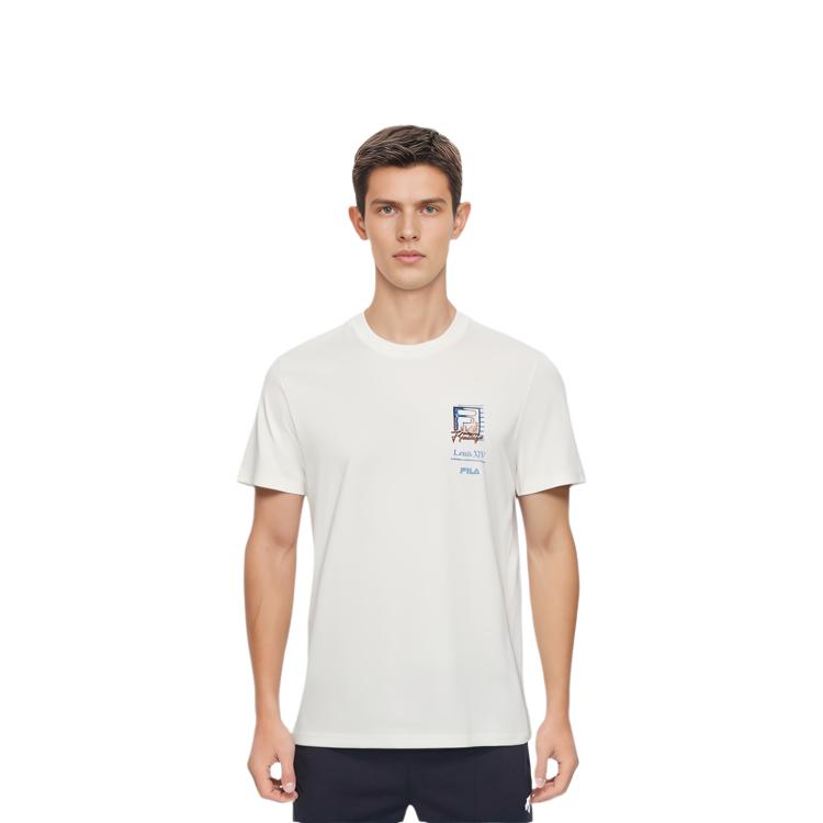 Fila Heritage T Shirt Men's Cloud White F11M428104FWT