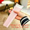 New Style 10-Pair Pack Pink Girly Heart-Themed Alloy Chopsticks, Food-Grade Reusable Plastic Chop Sticks Tableware for Home and Party Use
